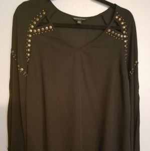 Black studded top
